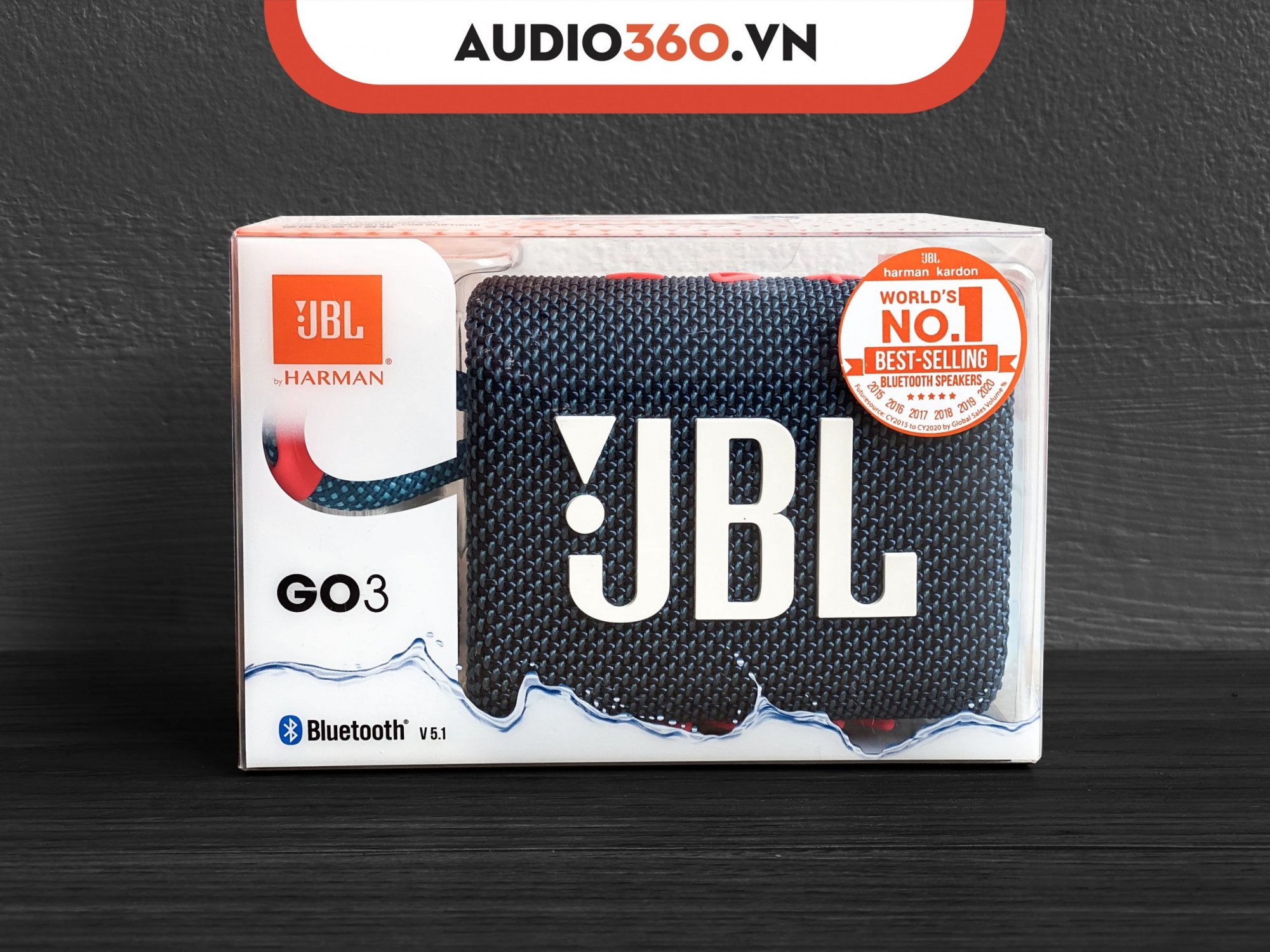 Loa Bluetooth JBL Go 3 mang thiết kế năng động, nhỏ gọn.