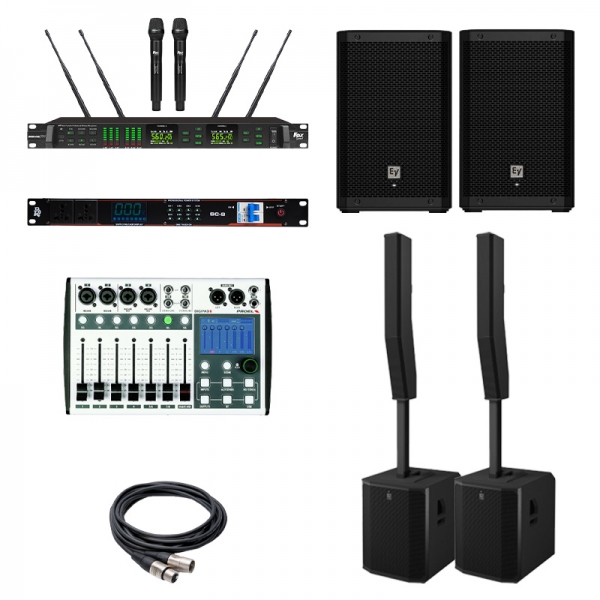 COMBO LOA CỘT ELECTRO-VOICE MẠNH MẼ, PHỦ ÂM RỘNG CHO KHÔNG GIAN LỚN 350-450M2