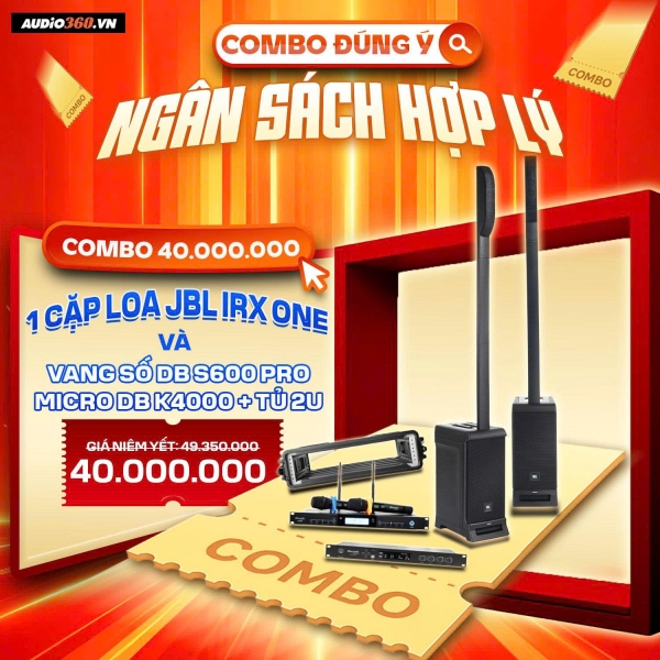 CẶP JBL IRX ONE & TỦ MÁY 2U