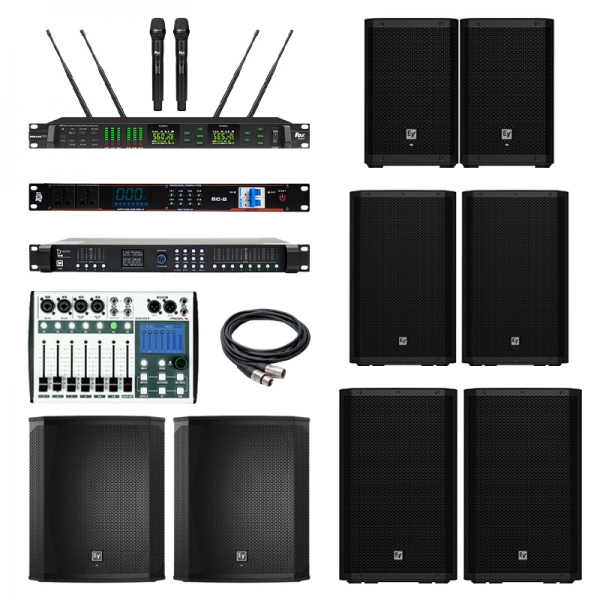 COMBO LOA FULL ELECTRO-VOICE PHỦ ÂM RỘNG CHO KHÔNG GIAN 350-450M2