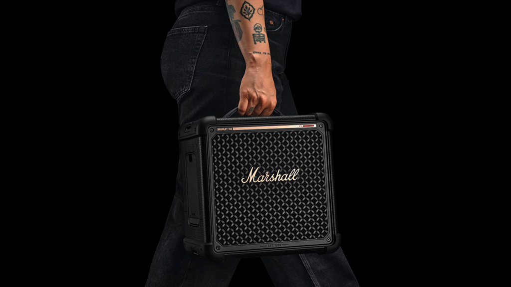 MARSHALL BROMLEY 150: LOA TIỆC DI ĐỘNG CHỐNG BỤI NƯỚC IP55, PIN HƠN 40 GIỜ